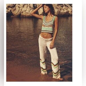 BLOG FAVE! Zara 2 Piece Co-Ord Crochet Pants size S and Top size M Set NWT